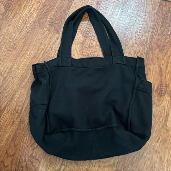 Feel Good T Shirt Company Casual Black ContemporaryTote Bag w/side pocket soft - Picture 8 of 8